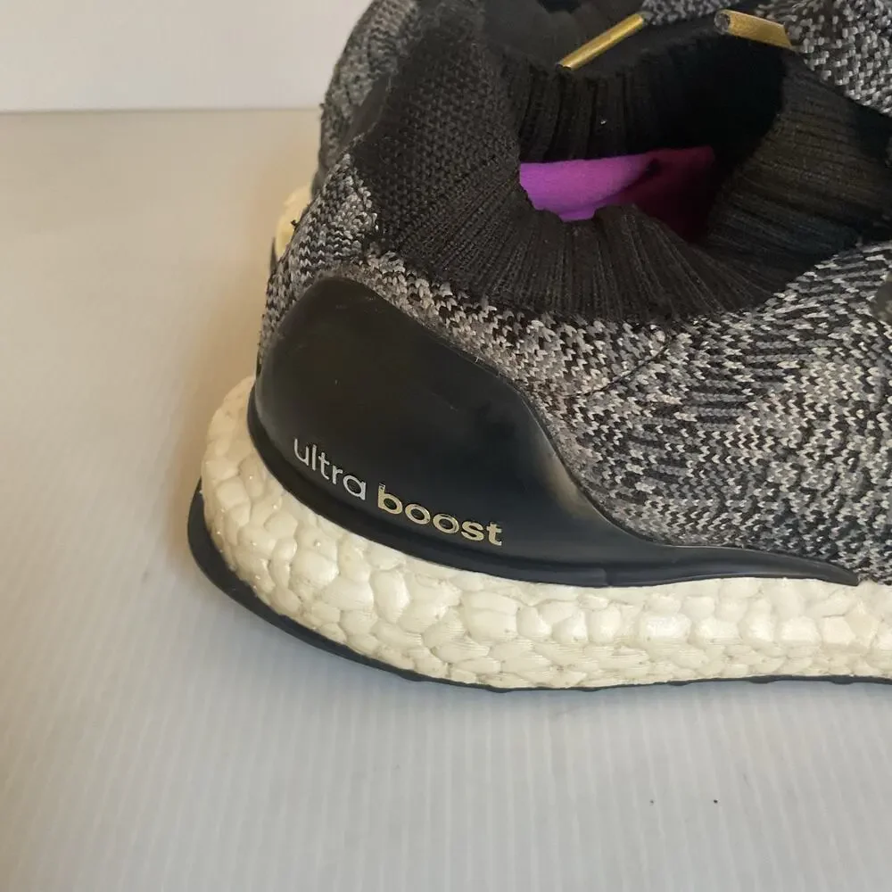 Adidas UltraBoost X Women’s Running Shoes  6.5 Gray Black Knit Sneakers BB4968